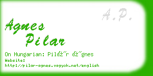 agnes pilar business card